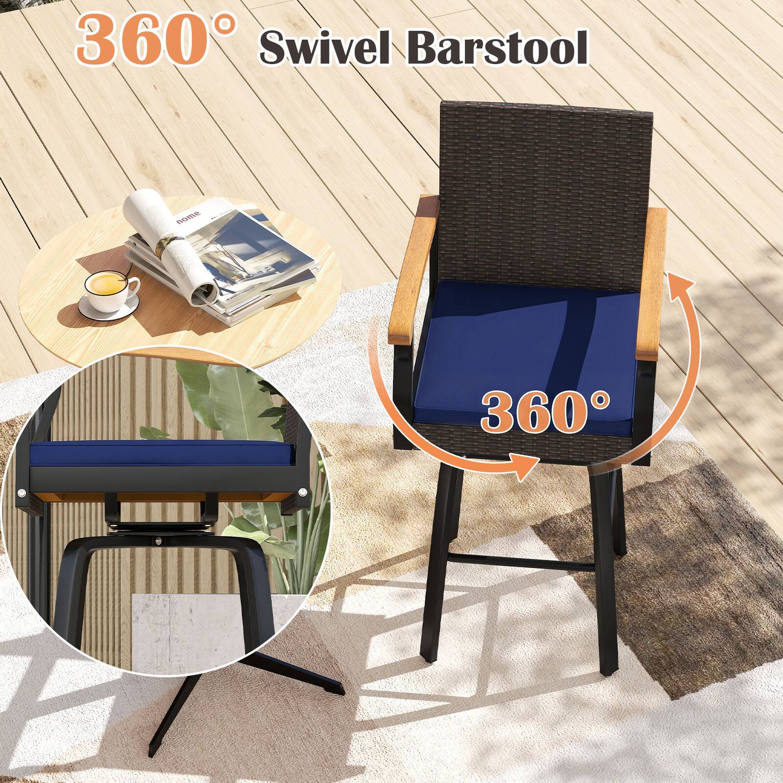 360° Swivel Barstool