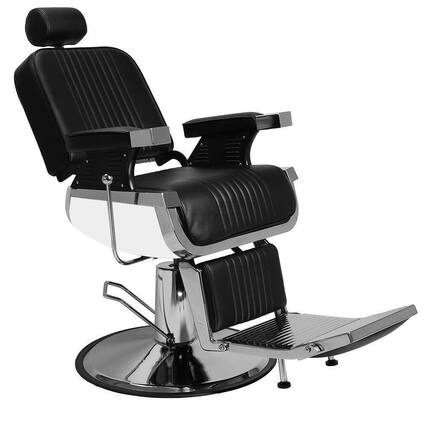 Front. Winado - Heavy Duty Vintage Barber Chair All Purpose Hydraulic Recline Salon Beauty Chair - Black.