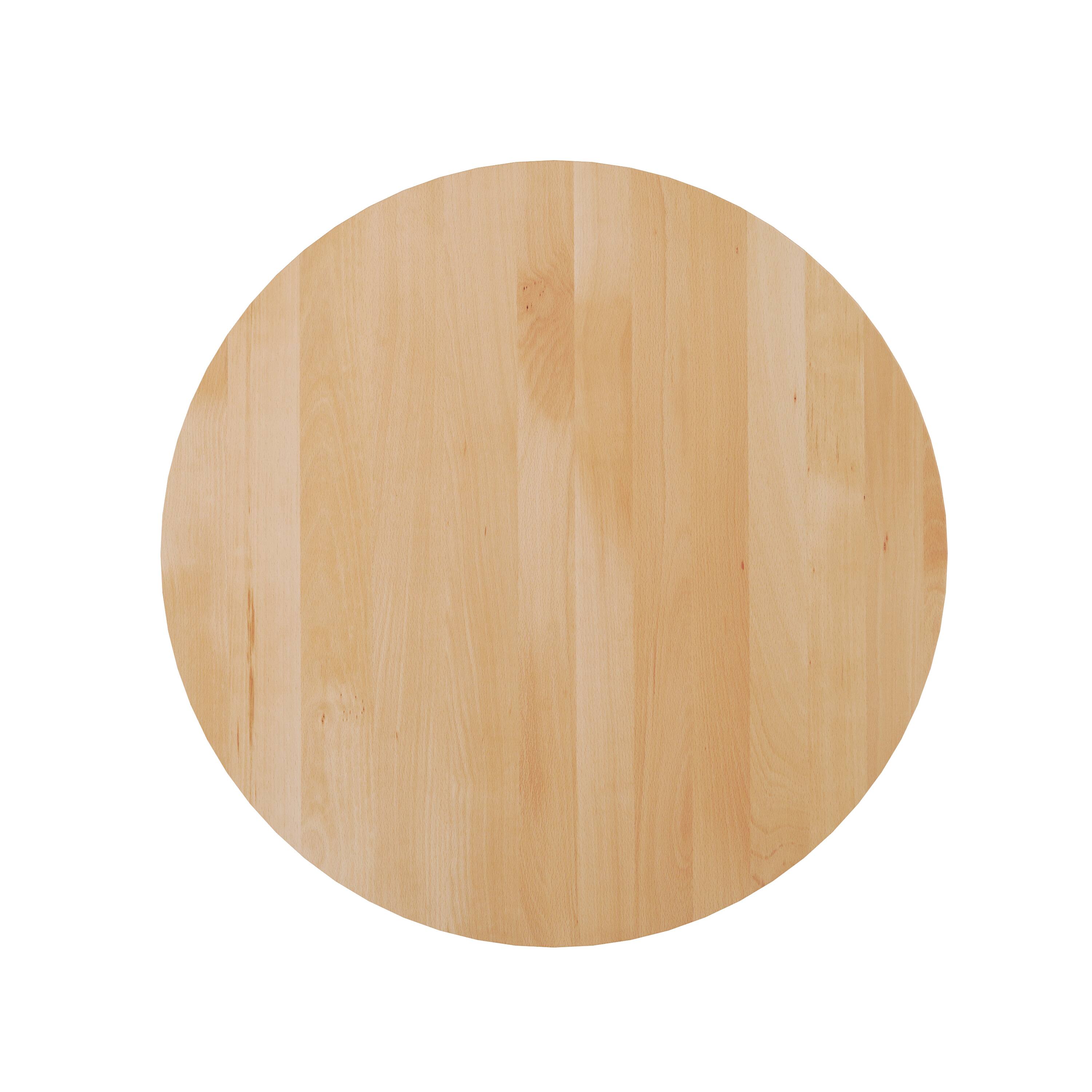Alt View 1. Flash Furniture - Bennett 30" Round Solid Wood Commercial Indoor Tabletop in Natural with 22" x 22" Table Height Rust-Resistant Silver Cas - Natural.