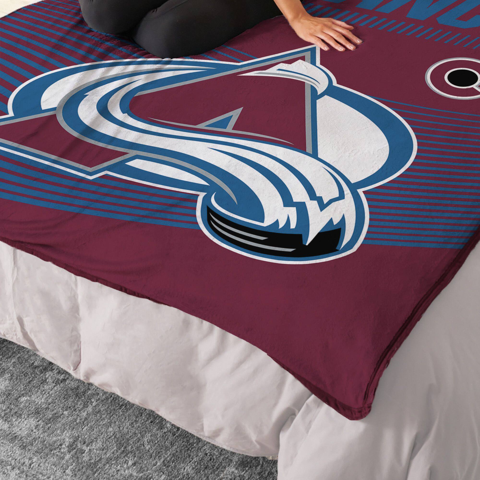 Alt View 1. Sweet Home Collection - NHL Colorado Avalanche 60" x 80" Raschel Throw Blanket - Red.