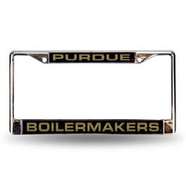 Rico Industries - Purdue University Boilermakers Chrome Metal Laser Cut License Plate Frame - Multi