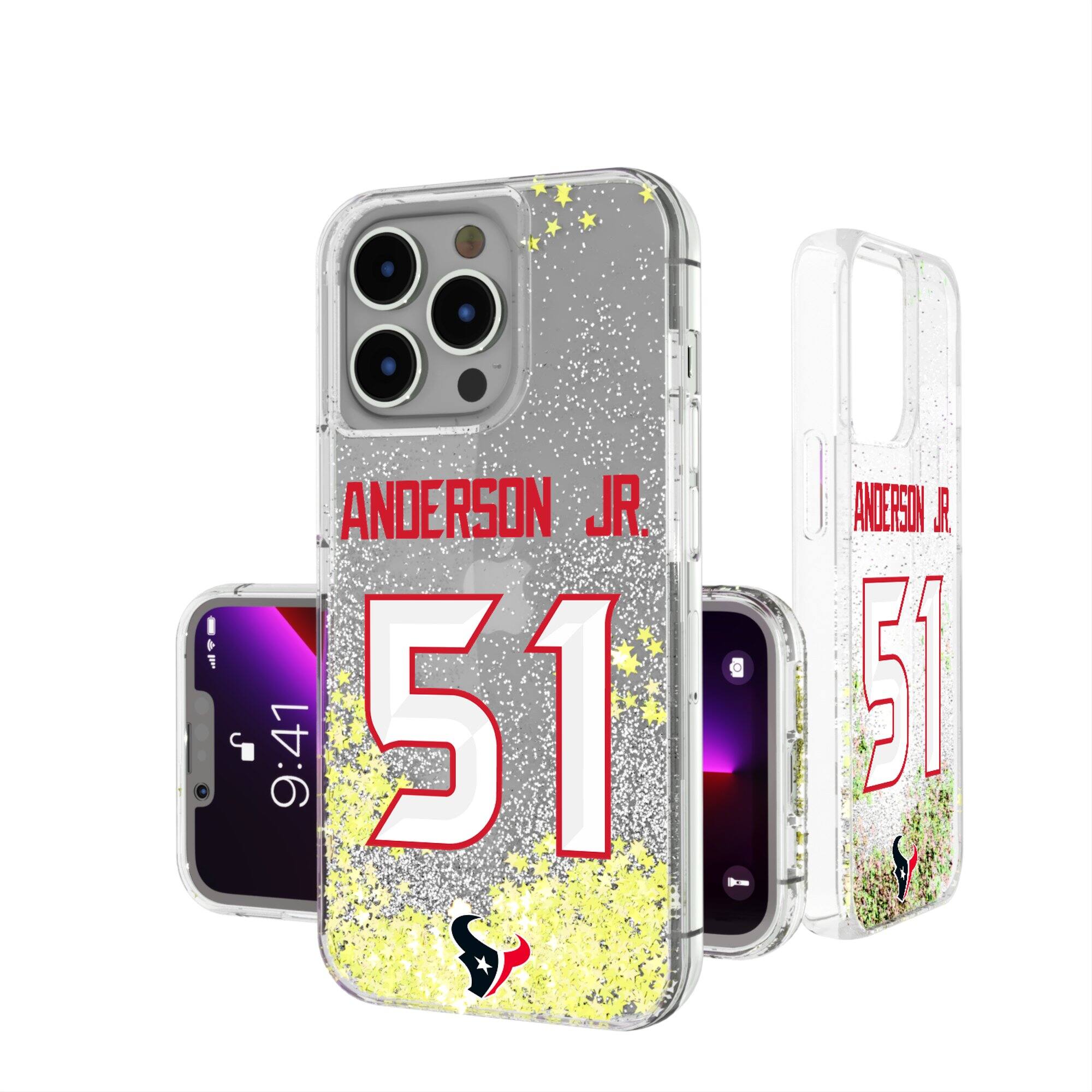 Keyscaper NFL Houston Texans Will Anderson Jr. iPhone Glitter Phone ...