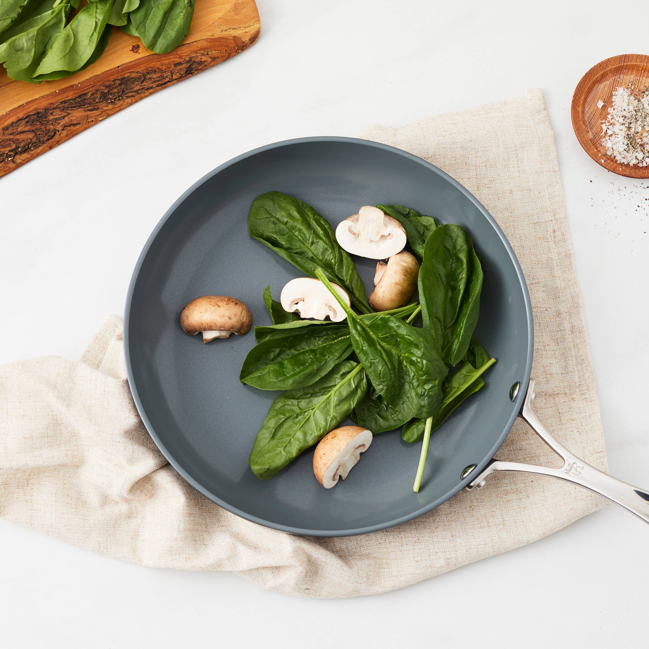 Alt View 5. Henckels - Henckels Release 10-inch Aluminum Ceramic Nonstick Fry Pan - Black.