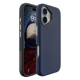 Entronix - Rugged Shockproof Case for iPhone 16 - Anti-Slip Protection Cover - Navy