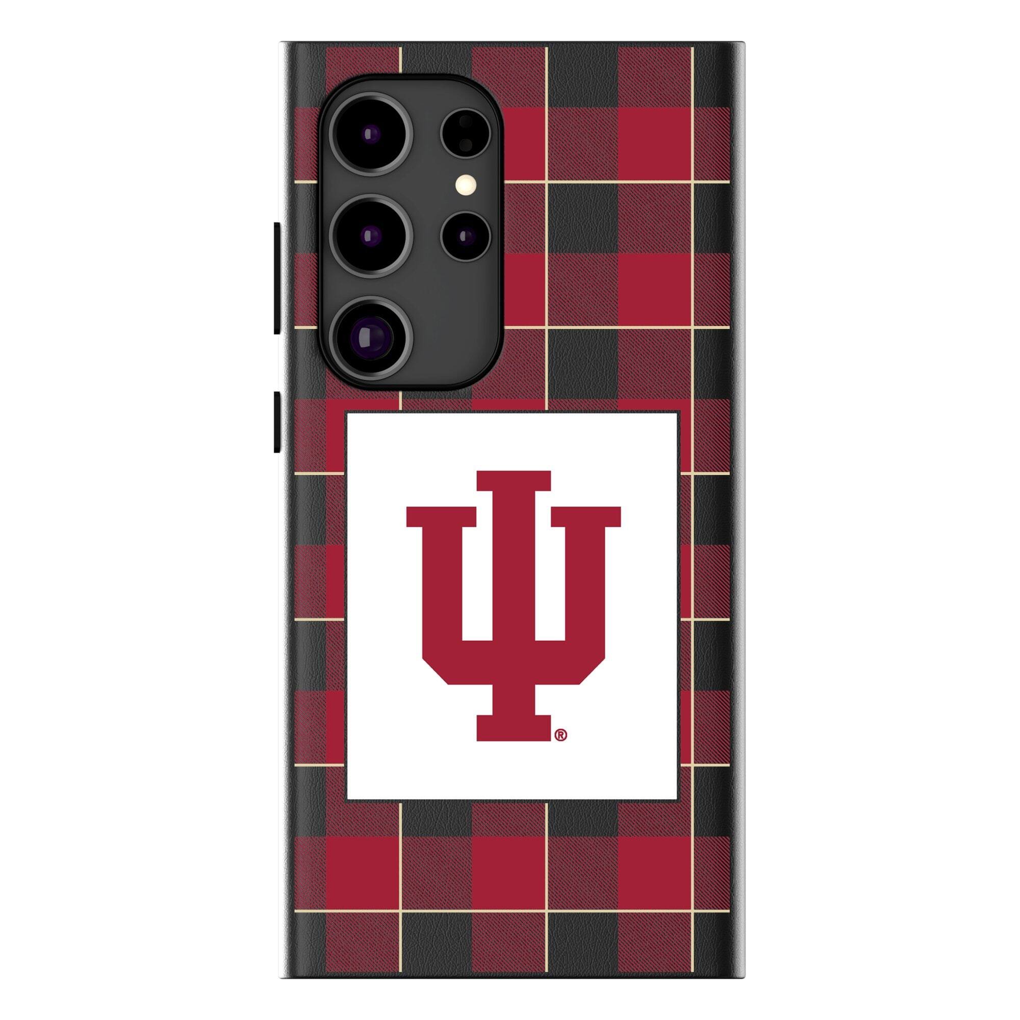 Keyscaper - NCAA - Indiana Hoosiers Plaid Galaxy Magnetic Bump Case - S24 - Black price history on PriceWatchPro