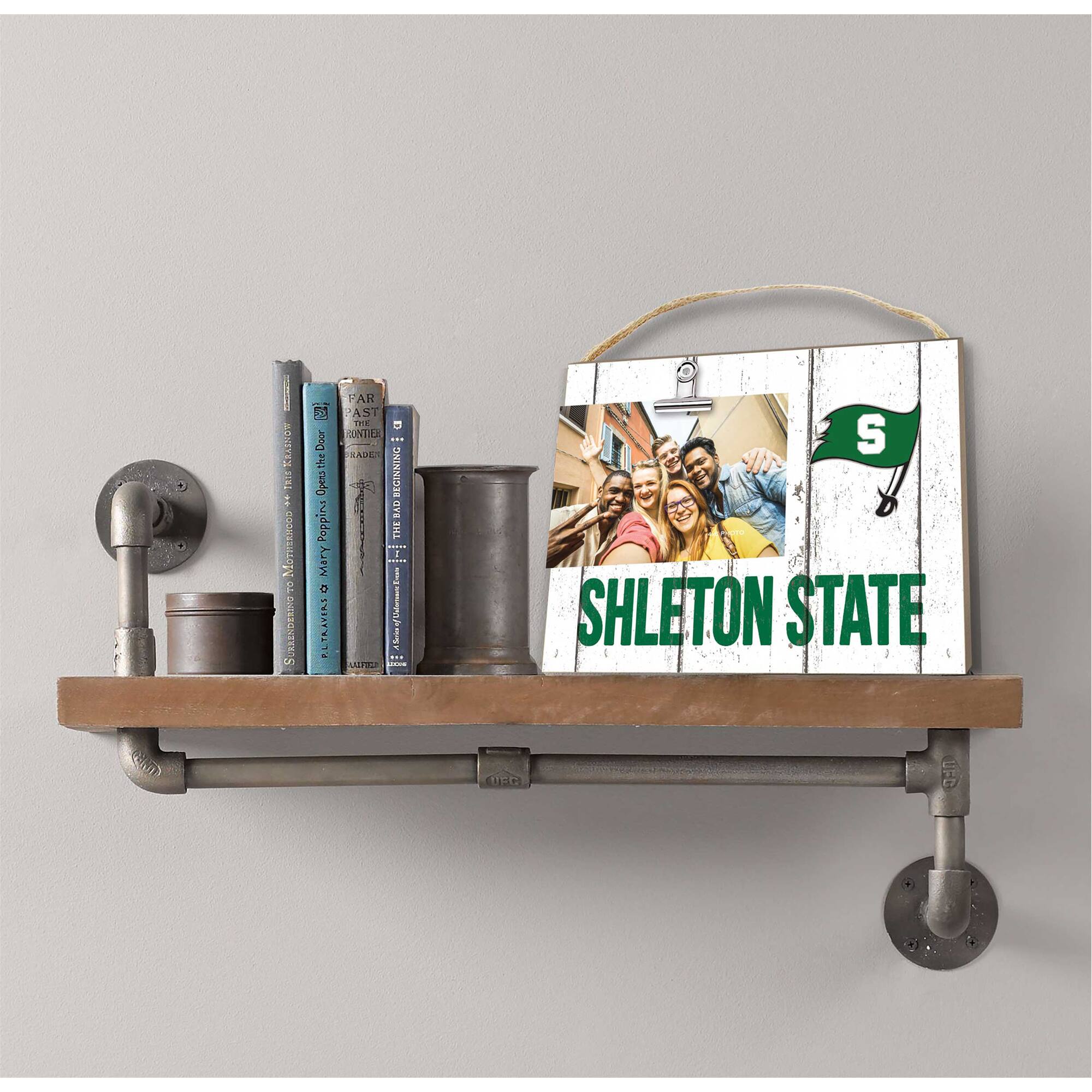 Jardine Shelton State Buccaneers 8'' x 10'' Weathered Design Clip It ...