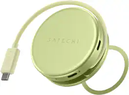 Satechi - OntheGo™ 5-in-1 Multiport Adapter for Macbook Neo, Macbooks iPhone and iPad - Citrus