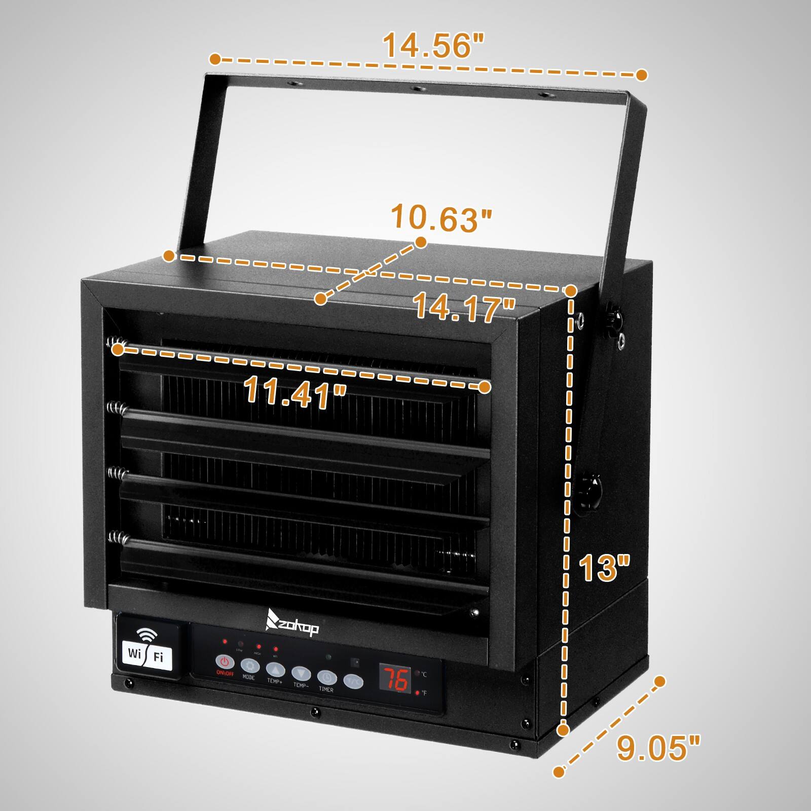 14.56"  
10.63"  
14.17"  
11.41"  
13"  
9.05"