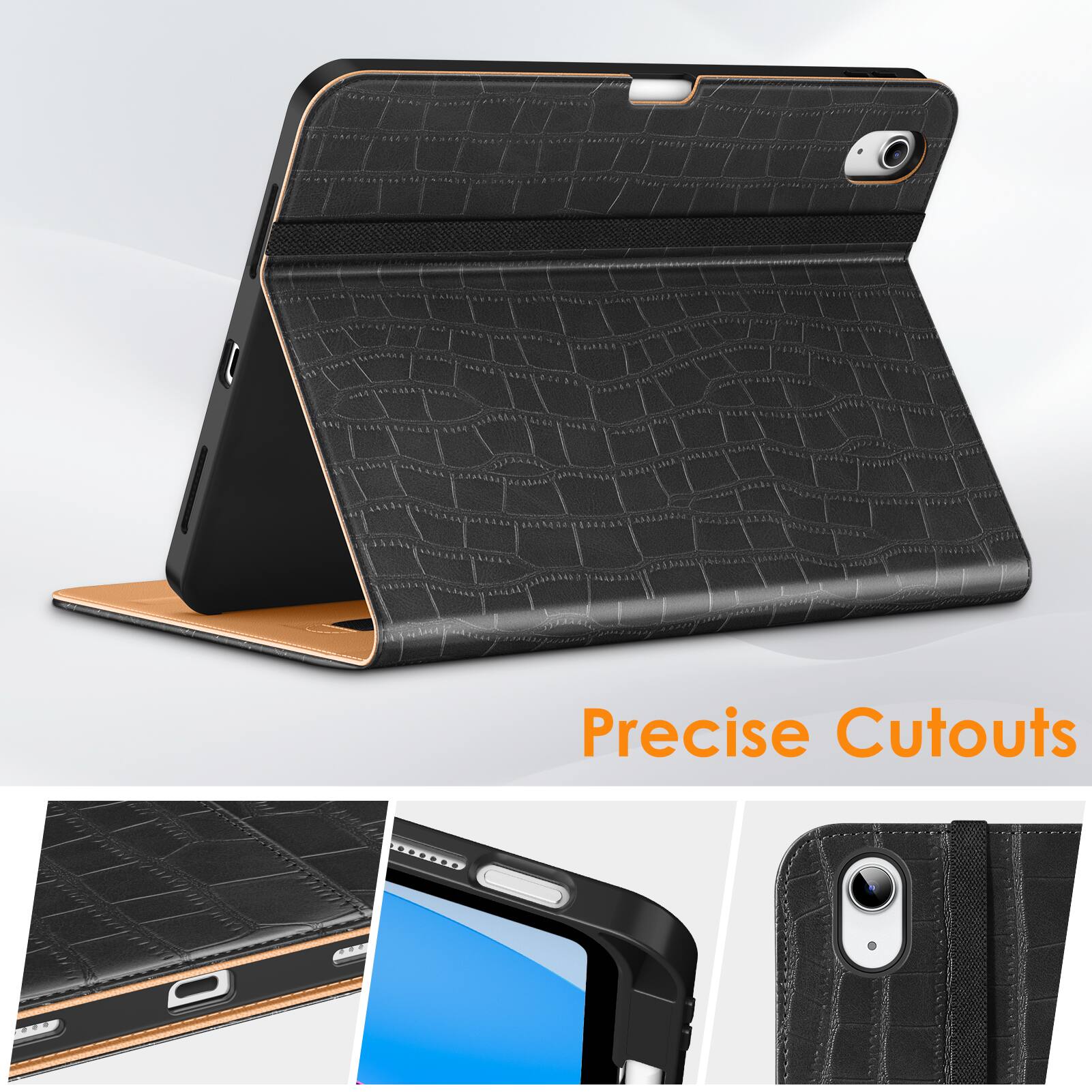 VIKESI Case for iPad A16 and iPad 10th 10.9 Inch Leather Smart
