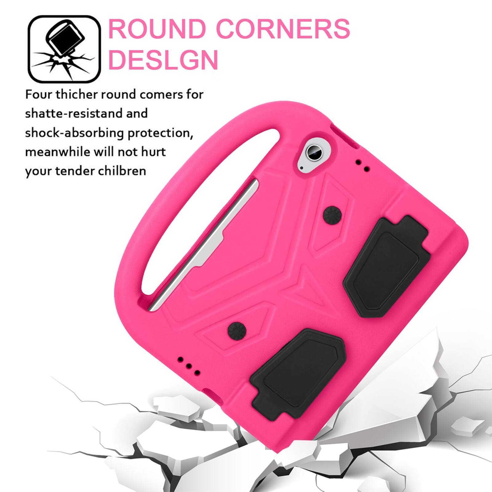 ROUND CORNERS DESLGN

Four thicker round corners for shatter-resistant and shock-absorbing protection, meanwhile will not hurt your tender children