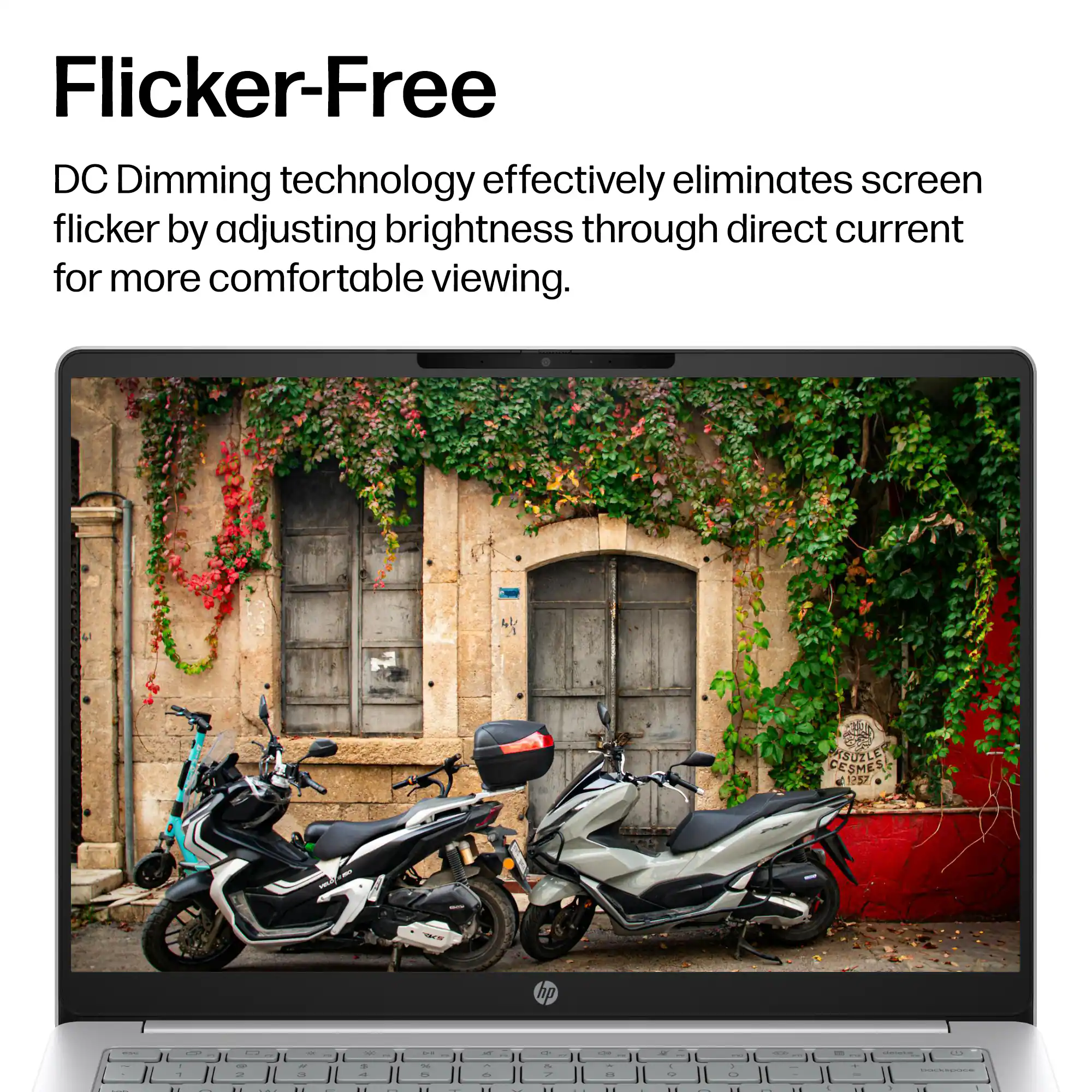 Flicker-Free DC Dimming technology effectively eliminates screen flicker by adjusting brightness through direct current for more comfortable viewing.