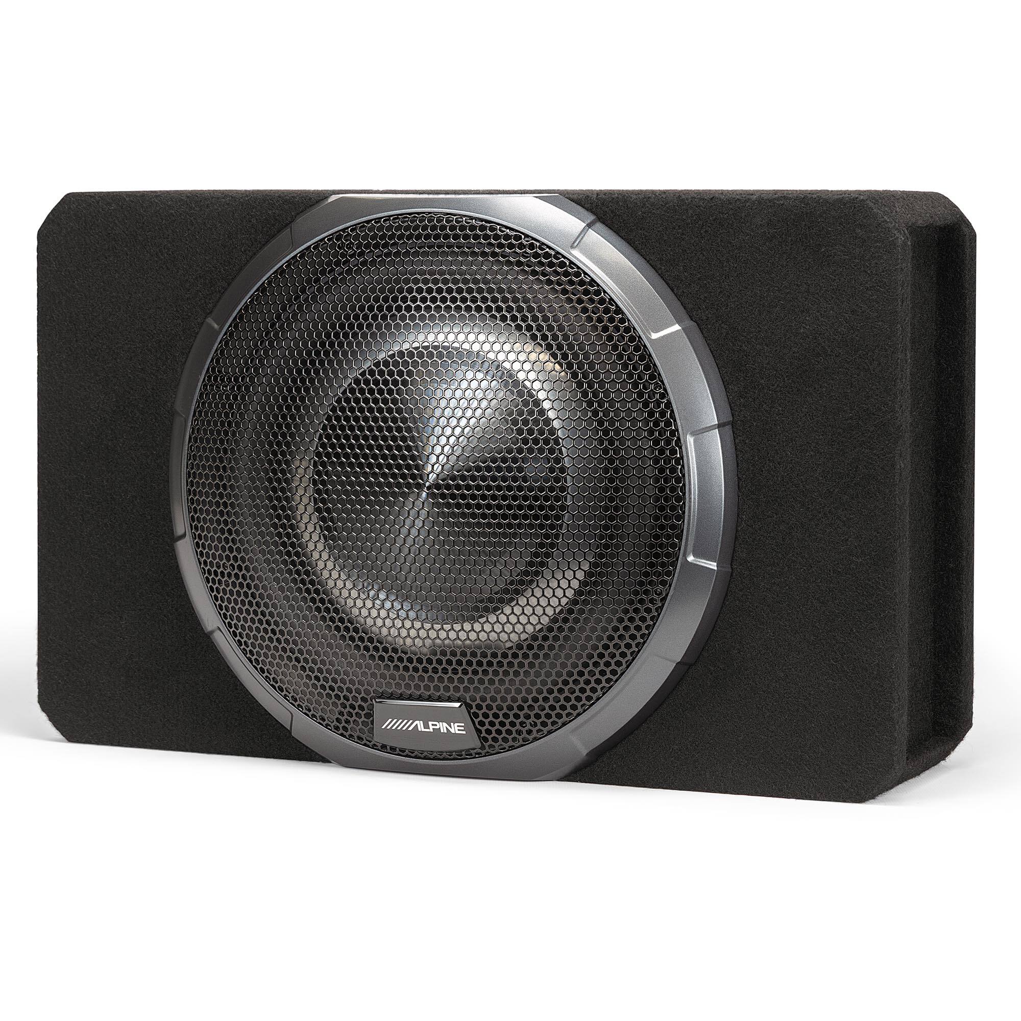Alt View 10. Alpine - Alpine PWV-SB10 10" BassRev™ Powered Subwoofer Enclosure - Black/Gray.
