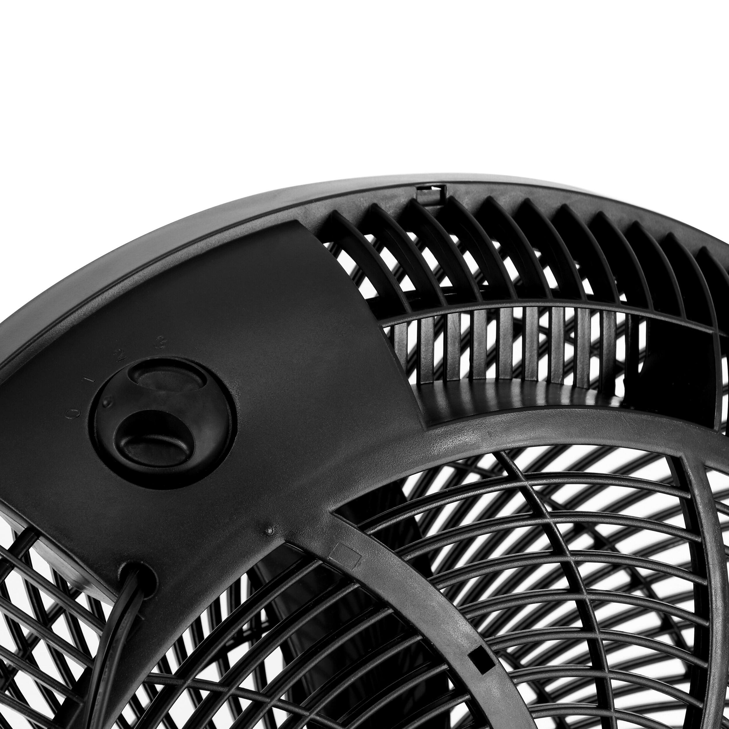 Alt View 3. Air Monster - Air Monster 16 Inch Air Circulator 3 Speed Adjustable Angle Floor Fan in Black - Black.