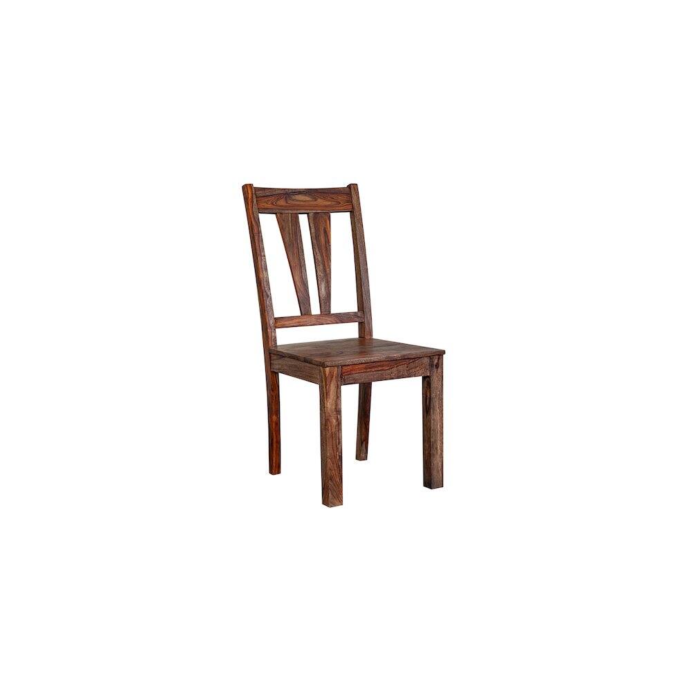 Alt View 1. Porter Designs - Kalispell Solid Sheesham Wood Dining Chair - Brown.