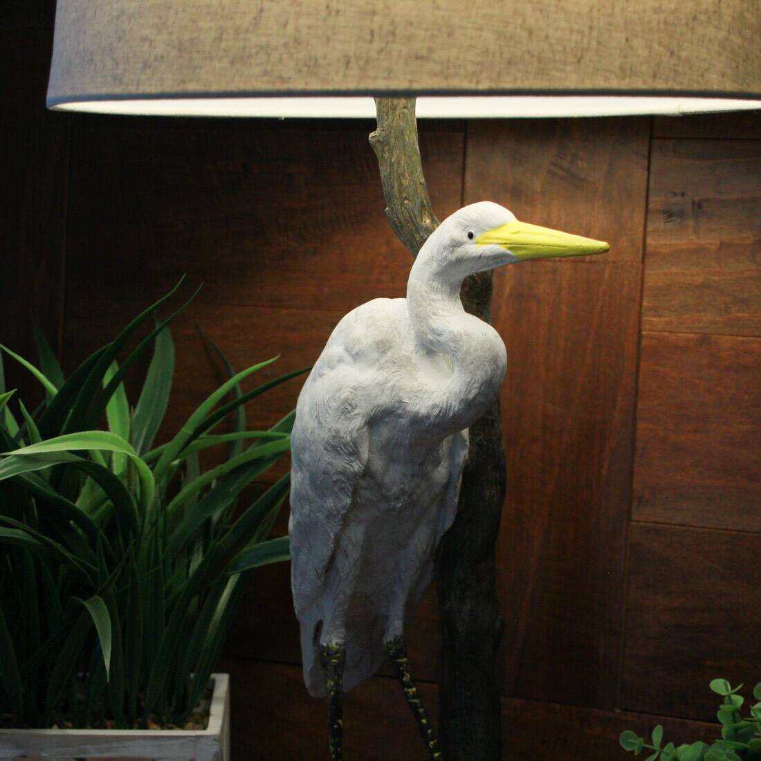 Alt View 4. Things2Die4 - Set of 2 Heron Table Lamps - 30.5" High - Coastal Bedroom Decor - Multicolored.