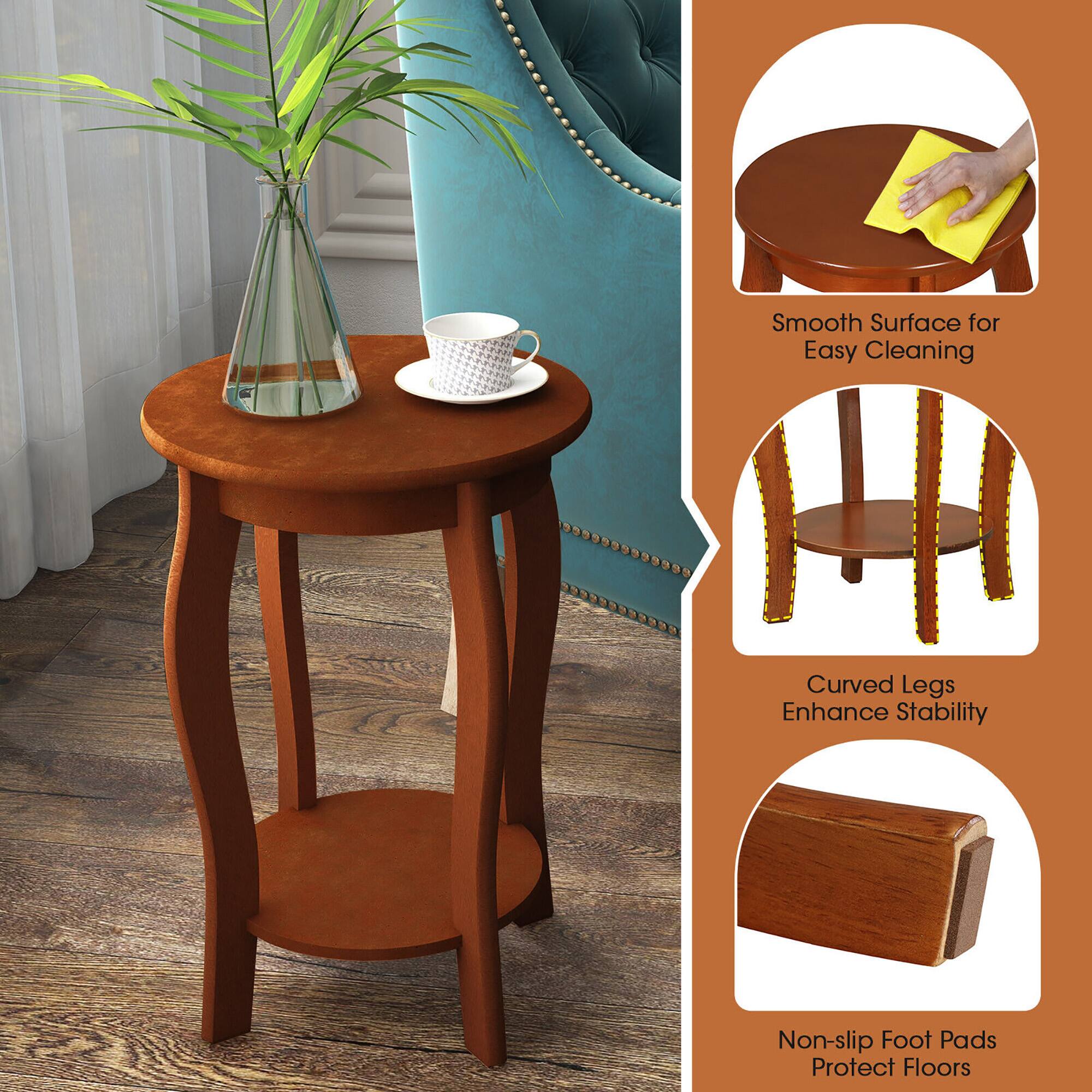 - Smooth Surface for Easy Cleaning
- Curved Legs Enhance Stability
- Non-slip Foot Pads Protect Floors