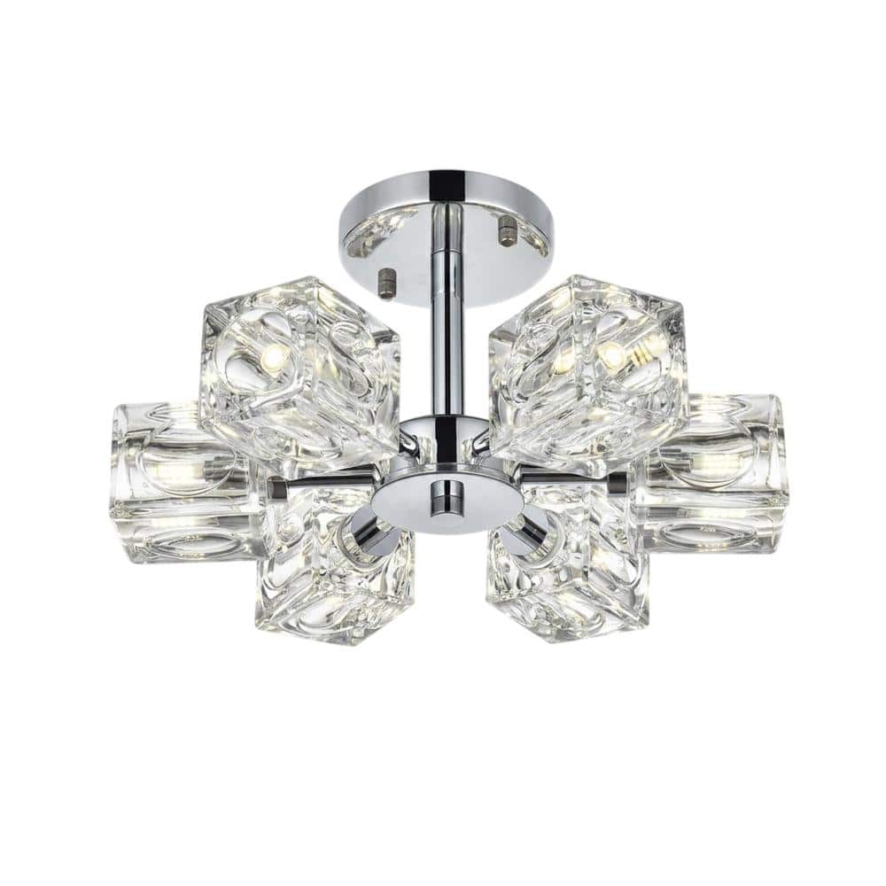 Living District - Lyra 14 inch Flush Mount - Chrome price history on PriceWatchPro