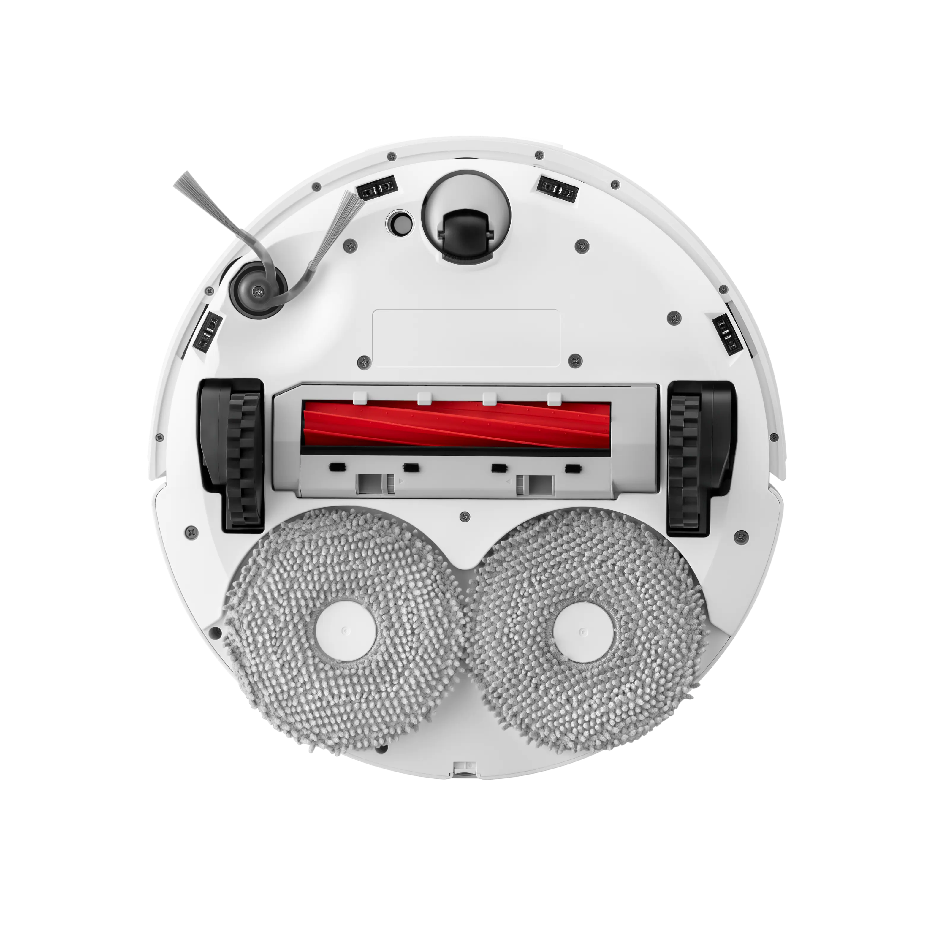 Alt View 13. Roborock - Qrevo Series Robot Vacuum & Mop with Multifunctional Dock, 10,000Pa Suction, Anti-Tangle Brush, Self-Emptying - White.