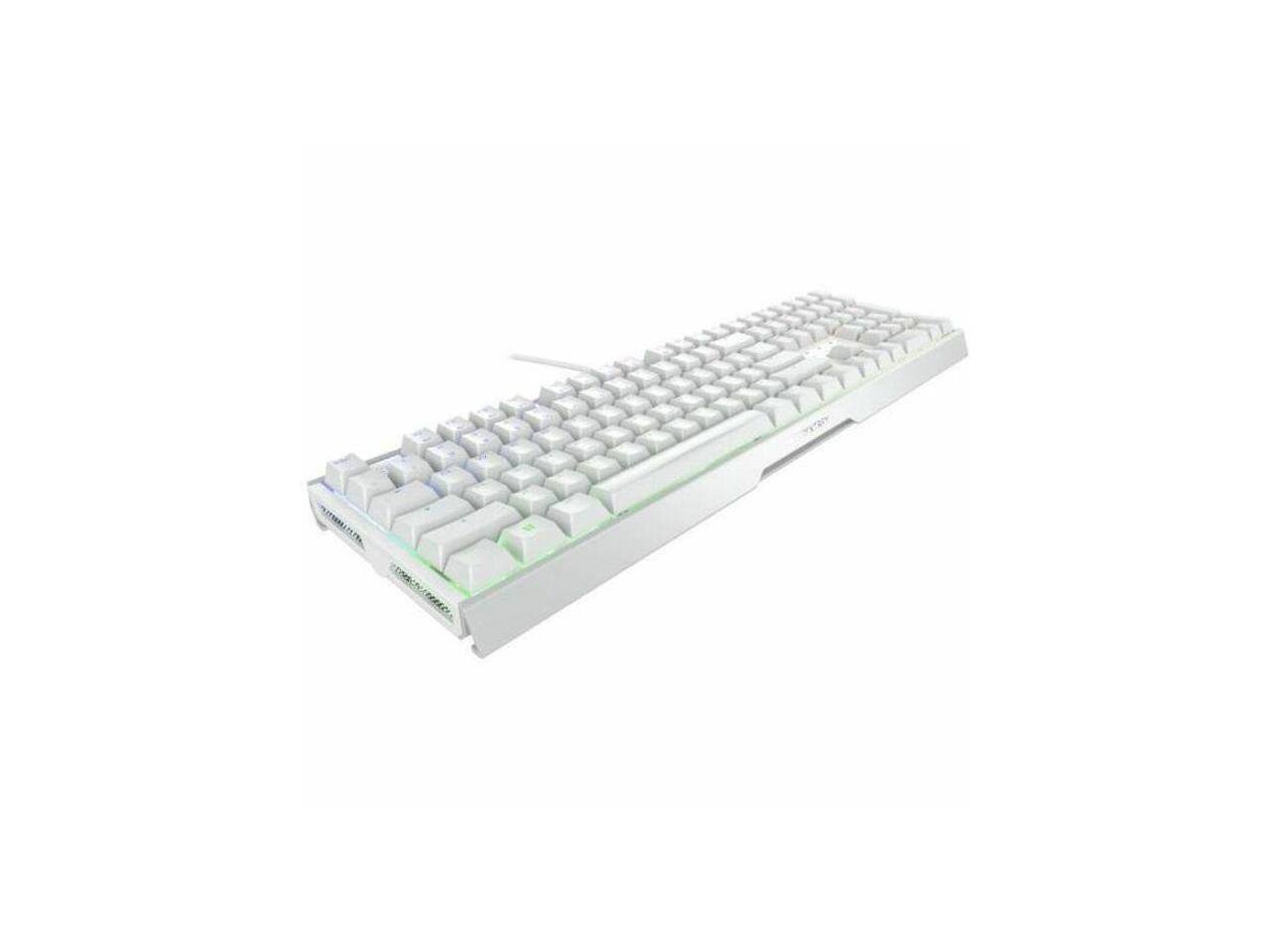 Alt View 4. CHERRY - CHERRY MX 3.1 Gaming Keyboard - White Aluminum, MX2A RED RGB, Durable Keys, Detachable Cable - White.