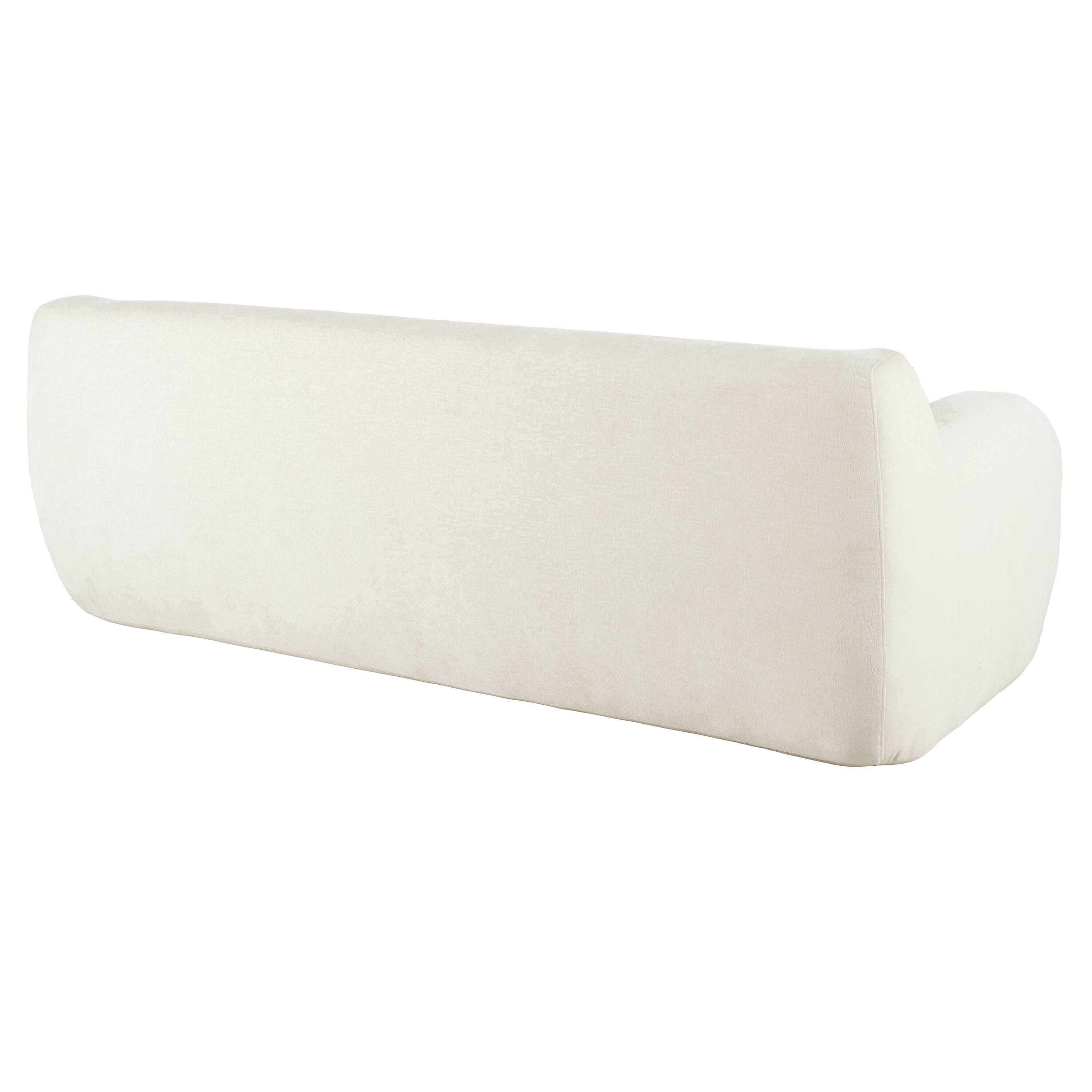 Alt View 5. Tiramisubest - 81.5" Minimalist Compression Sofa, Curved Design, 3-Seater Casual Sofa for Living Rooms, Bedrooms, and Apartments,Beige - Beige.