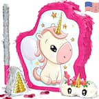 Front. JitteryGit - Unicorn Pinata Theme Birthday Party Favor Treasure Hunt Game.
