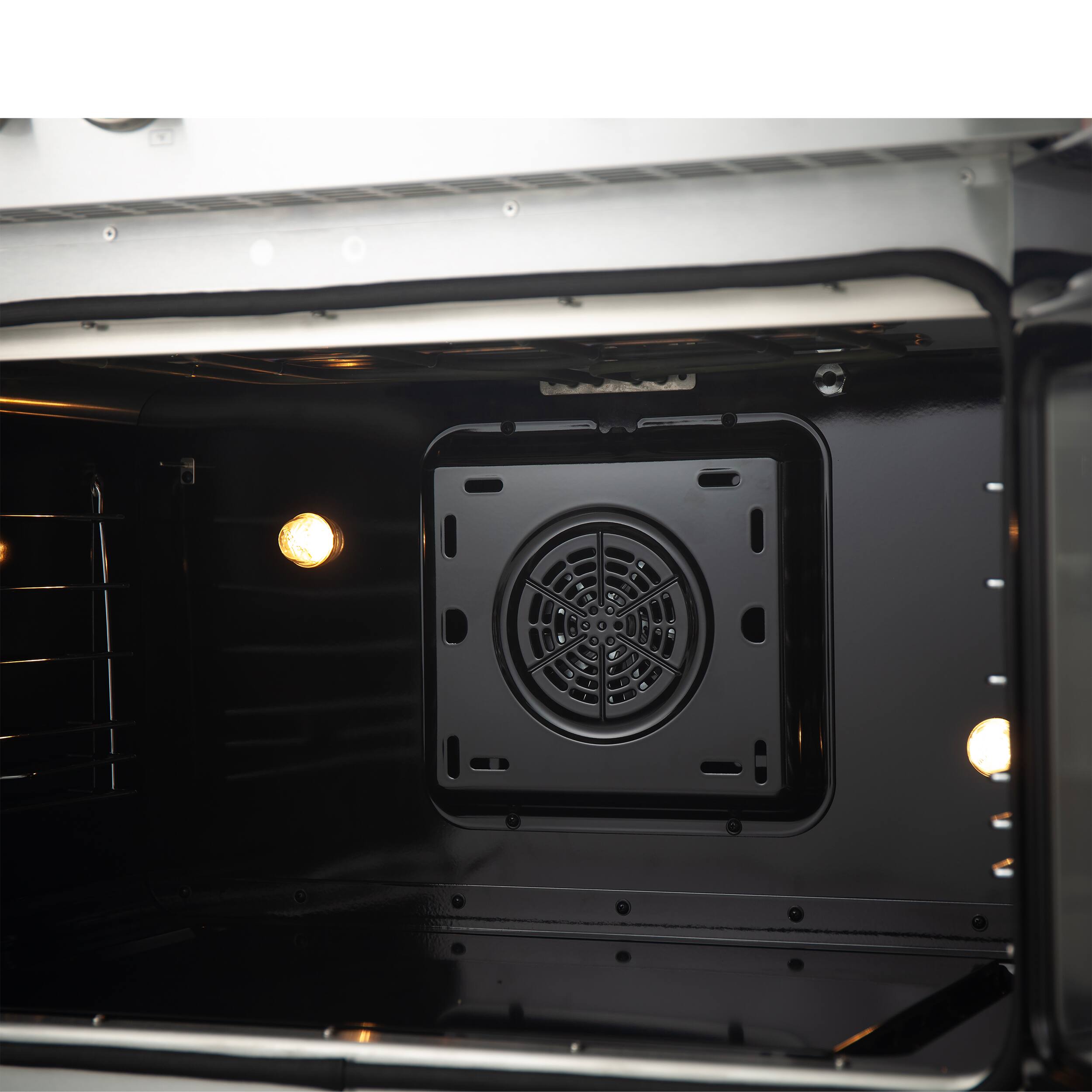 Alt View 11. Forno Appliances - Torino 5.36 Cu. Ft. Freestanding Induction Range with French Door Design and Air Sous Vide Technology - Silver.