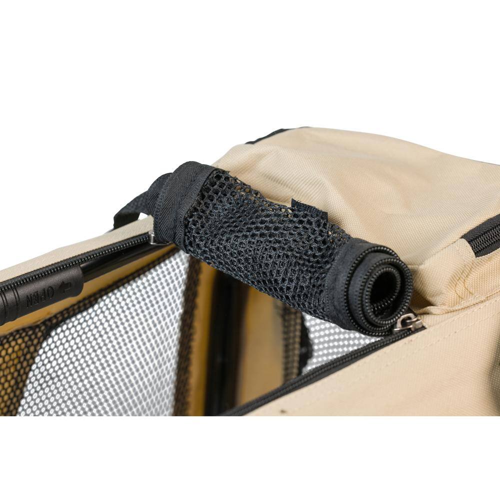 Alt View 5. Armarkat - Pet Carrier BeigeMultiple Pockets - Beige.