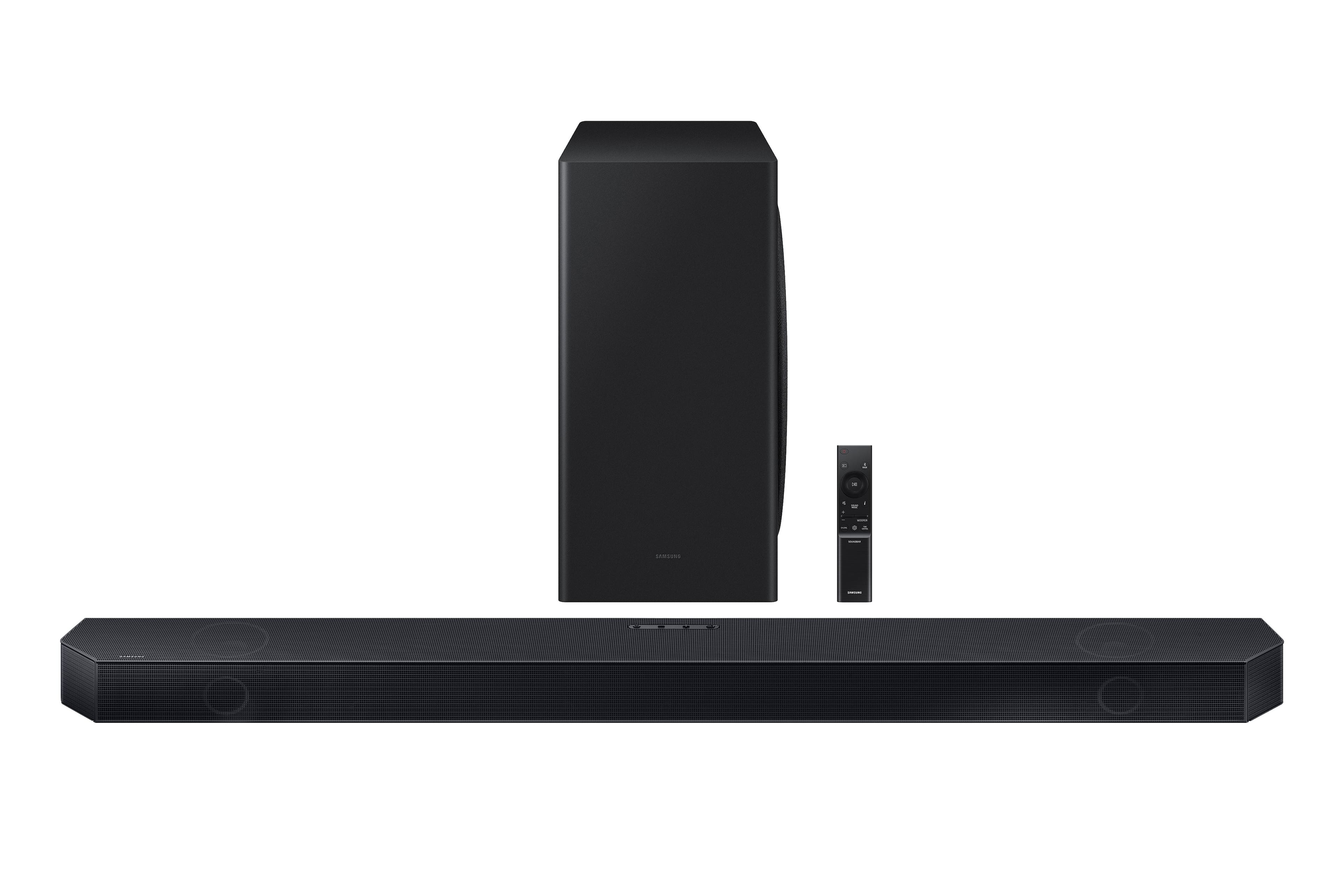 Samsung - Q series 3 .1.2 ch. Wireless Dolby ATMOS Soundbar w / Q Symphony - Titan Black - Front_Zoom
