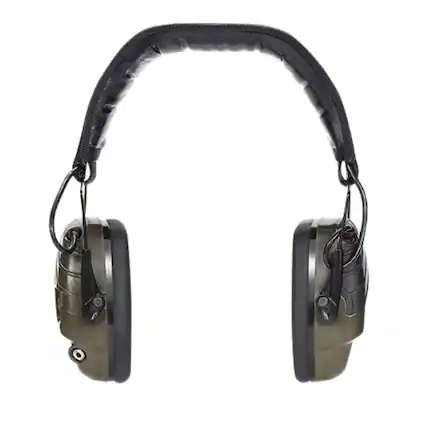 Front. Stock Preferred - Electronic Shooting Ear Protection Muffs - Green.