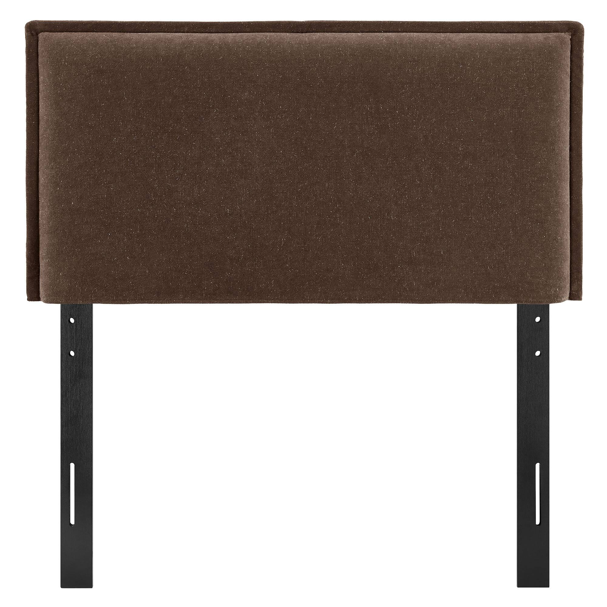 Alt View 2. Modway - Camille Upholstered Linen Blend Headboard by Modway - Cocoa.