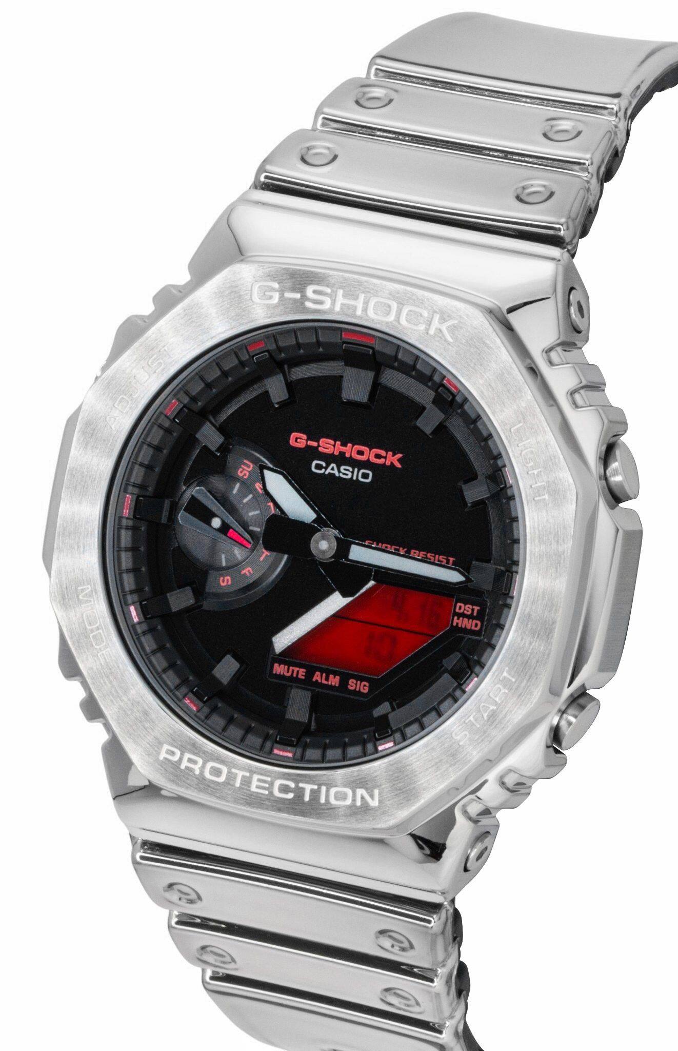 G-SHOCK  
ADJUST  
SU  
G-SHOCK  
LIGHT  
CASIO  
A  
SHOCK  
T  
RESIST  
F  
S  
M  
DST  
MODE  
HND  
10  
MUTE  
ALM  
SIG  
START  
PROTECTION
