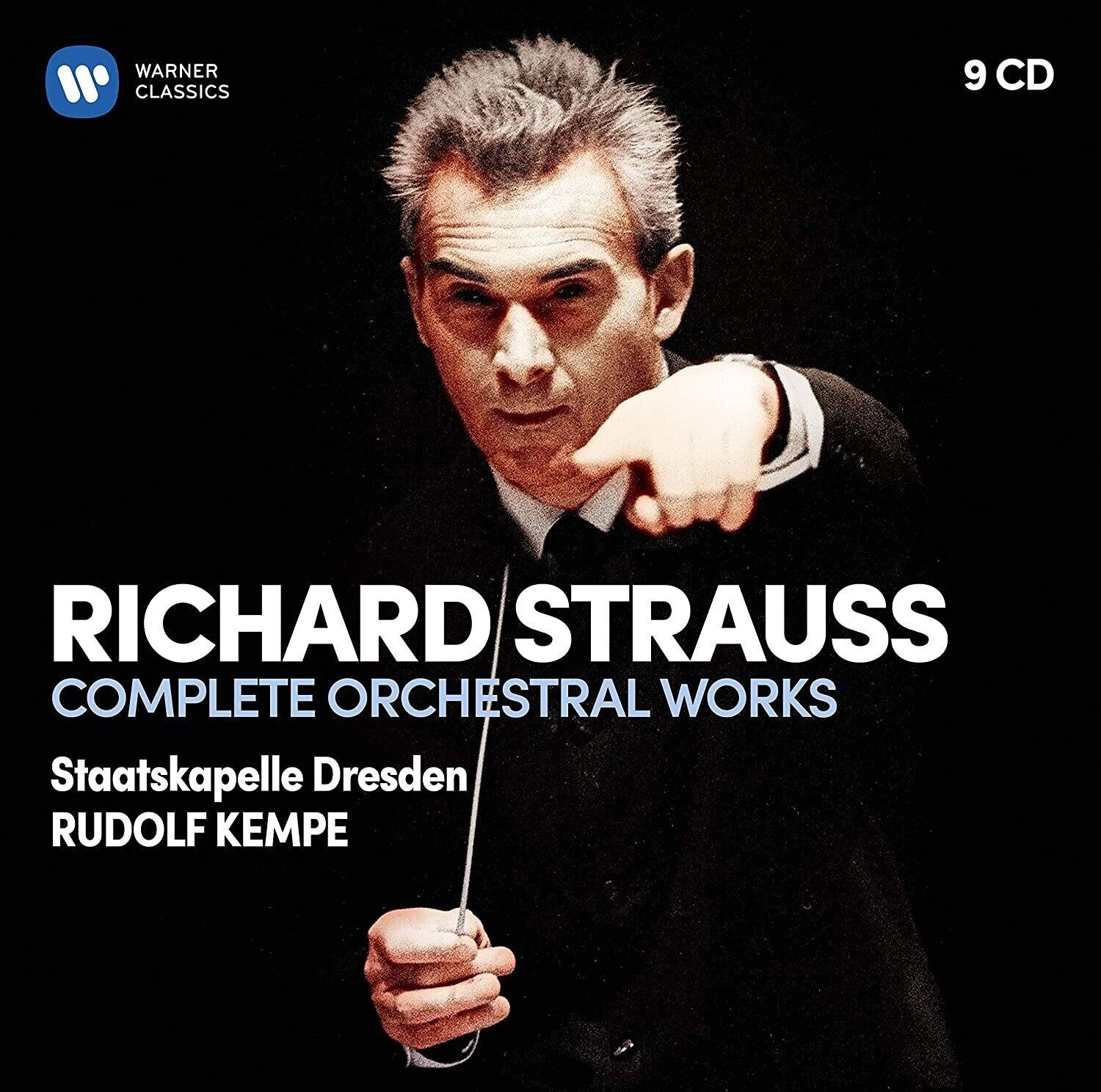 WARNER CLASSICS  
9 CD  

RICHARD STRAUSS  
COMPLETE ORCHESTRAL WORKS  
Staatskapelle Dresden  
RUDOLF KEMPE