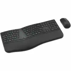 Front. Kensington - Kensington Pro Fit™ Ergo KM680 EQ Rechargeable Desktop Set - USB Type A Wireless Bluetooth/RF 5.4 2.40 GHz - Black.