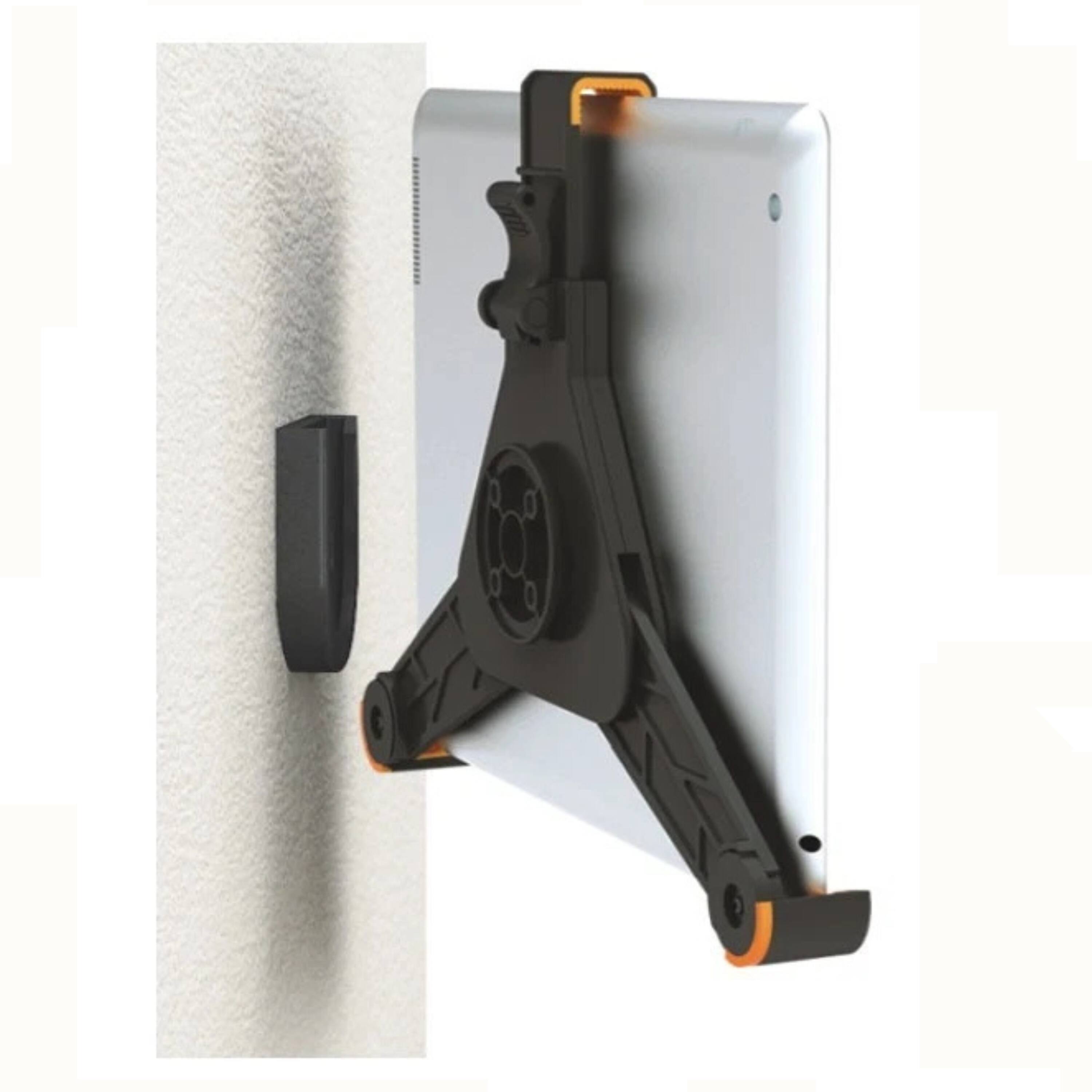 Left. Kitcheniva - Detachable Tablet Wall Mount Holder for iPad Mini Galaxy Tablets 7-8.5" - Black.