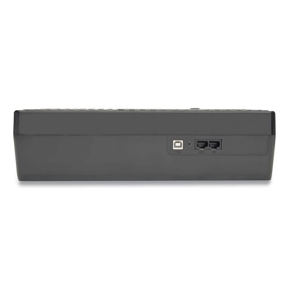 Back. Tripp Lite - Tripp Lite INTERNET900U 12 Outlets 900 VA 420 Joules Internet Office Ultra-Compact Desktop Standby UPS USB - Black.