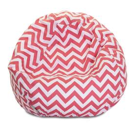 Majestic Home - Large Bean Bag Chevron Coral - Pink