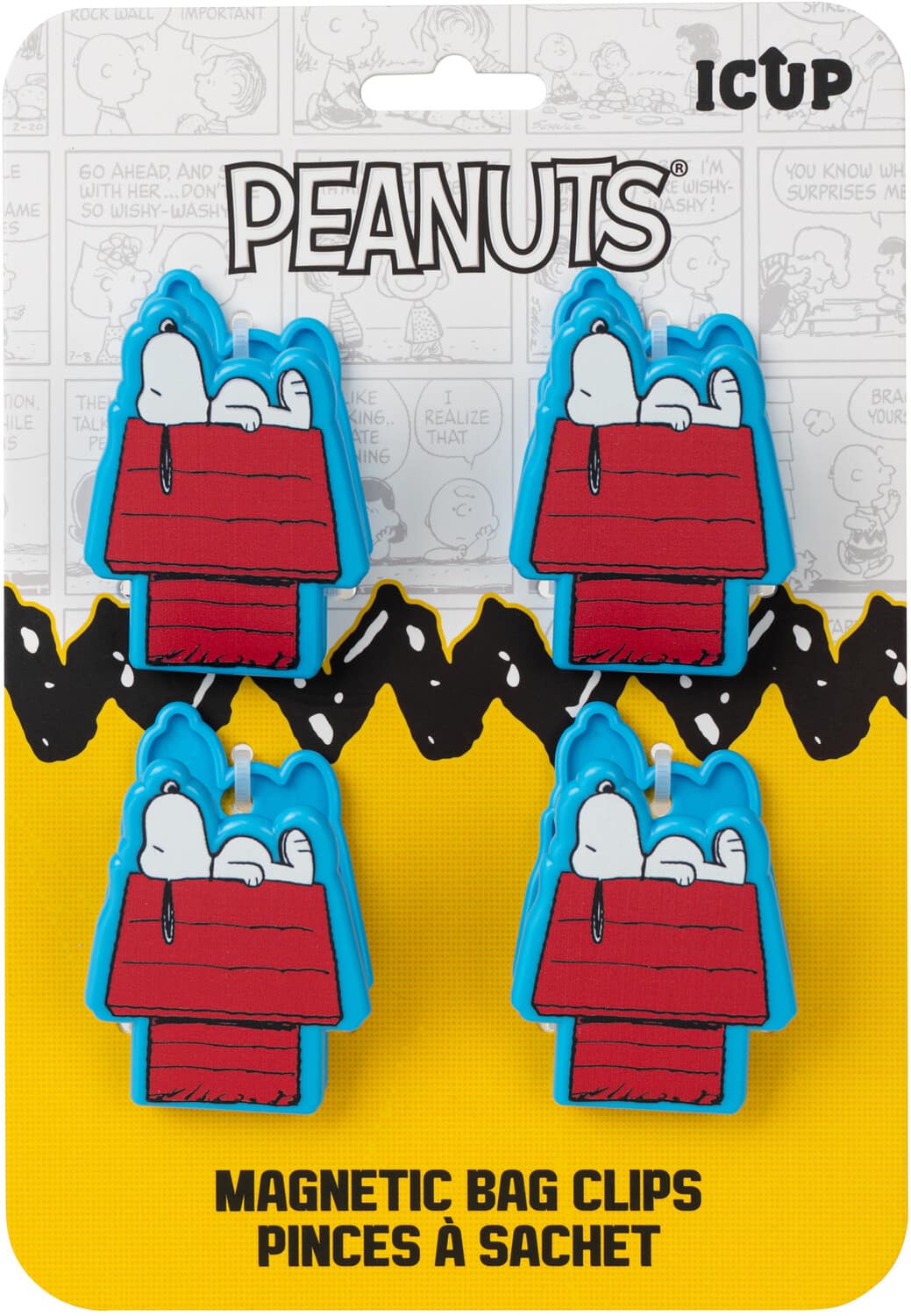 PopMarket - Peanuts Magnetic Bag Clips (4 Pack) - COLLECTIBLES - Multicolor price history on PriceWatchPro