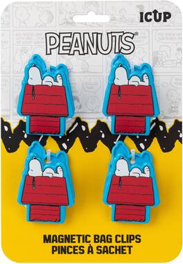 PopMarket - Peanuts Magnetic Bag Clips (4 Pack) - COLLECTIBLES - Multicolor