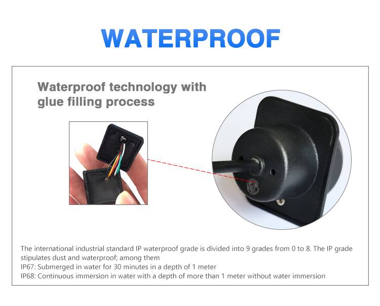 WATERPROOF

Waterproof technology with glue filling process

The international industrial standard IP waterproof grade is divided into 9 grades from 0 to 8. The IP grade stipulates dust and waterproof; among them:
- IP67: Submerged in water for 30 minutes in a depth of 1 meter
- IP68: Continuous immersion in water with a depth of more than 1 meter without water immersion