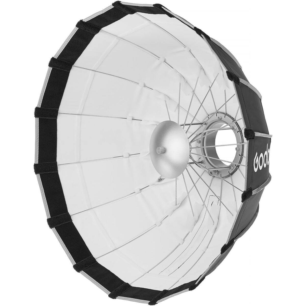 Alt View 3. Godox - Godox Bowens Mount Quick Release Umbrella Softbox (Black/White, 25.6").