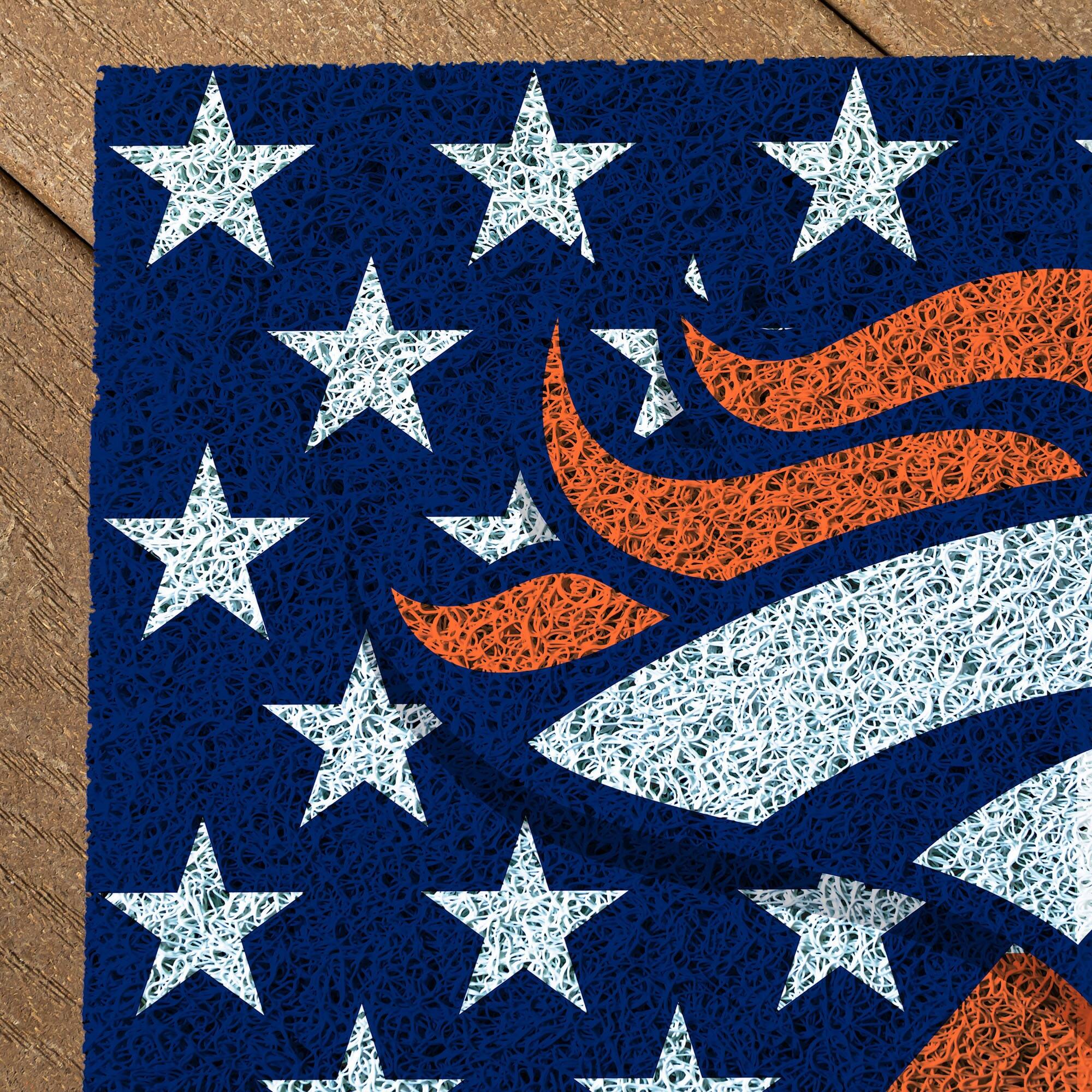 Alt View 2. Evergreen Enterprises - 16" x 28" Stars & Stripes Patriotic Turf Mat - Multicolor.
