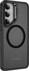 SaharaCase - Venture Series Kickstand Case for Samsung Galaxy S25 - Scorpion Black - Angle_Zoom