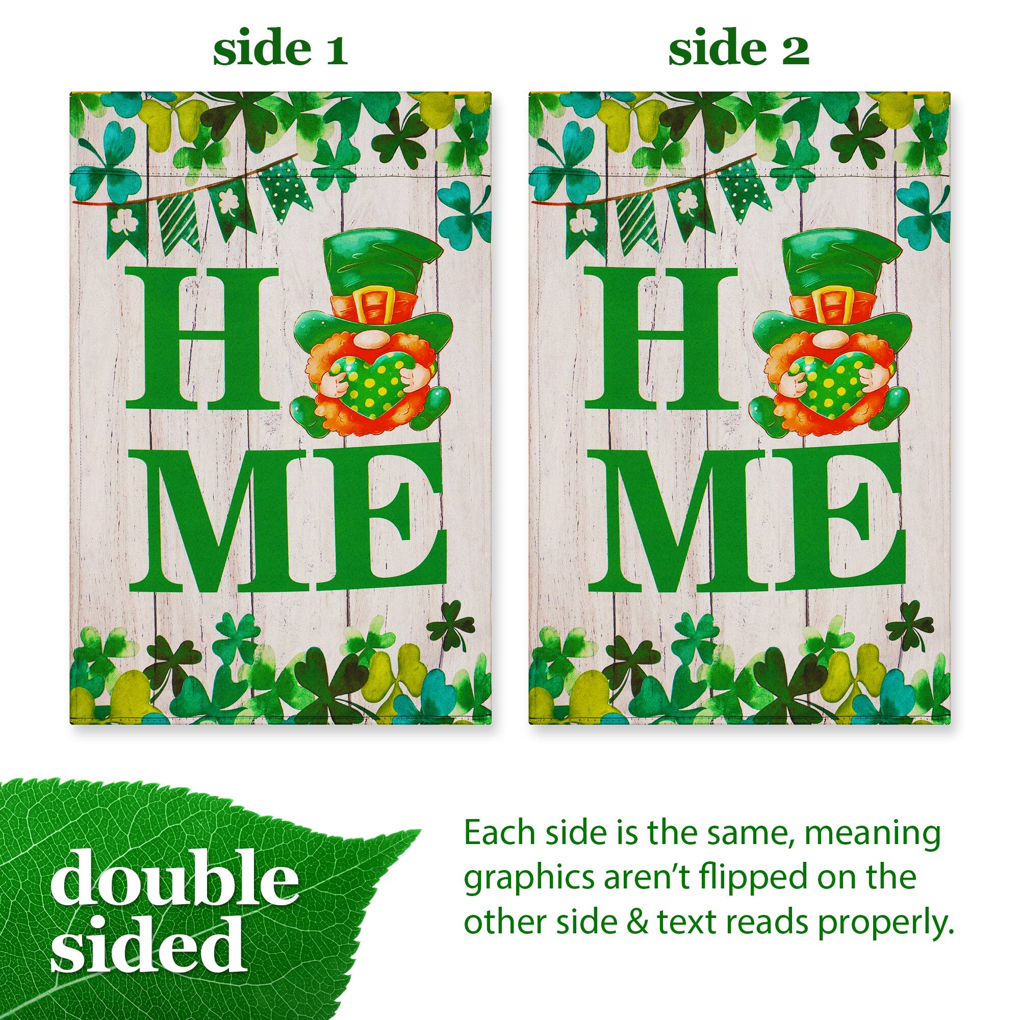 side 1 side 2  
H ME  
H ME  
double sided  
Each side is the same, meaning graphics aren't flipped on the other side & text reads properly.