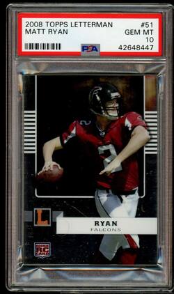 Matt Ryan Rookie Card 2008 Topps Letterman #51 PSA 10