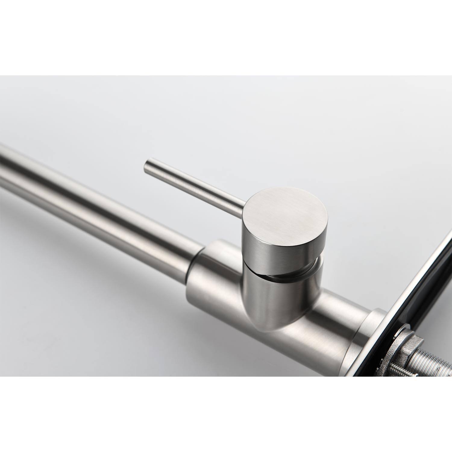 Alt View 1. Siljoy - Kitchen Faucet with Pull Down Sprayer - Brushed Nickel.