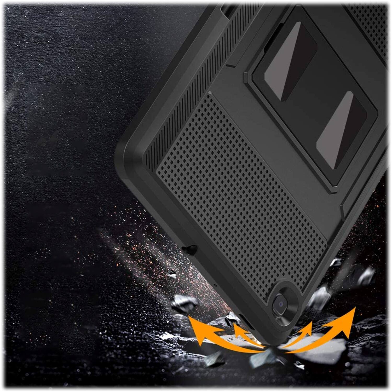 Alt View 14. SaharaCase - Defense Series Case for Samsung Galaxy Tab S6 Lite (2020-2024) - Black.