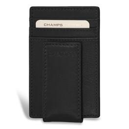 Champs - Onyx Collection Leather Mag Card Case - Black