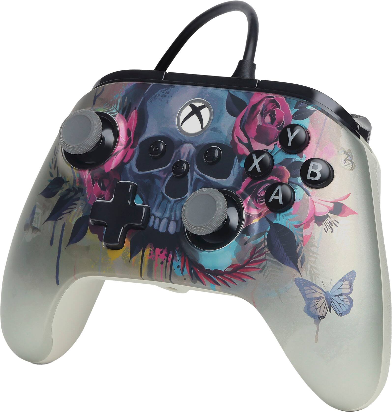 Left. PowerA - Advantage Plus Wired Controller for Xbox Series X|S - Bloom & Gloom.