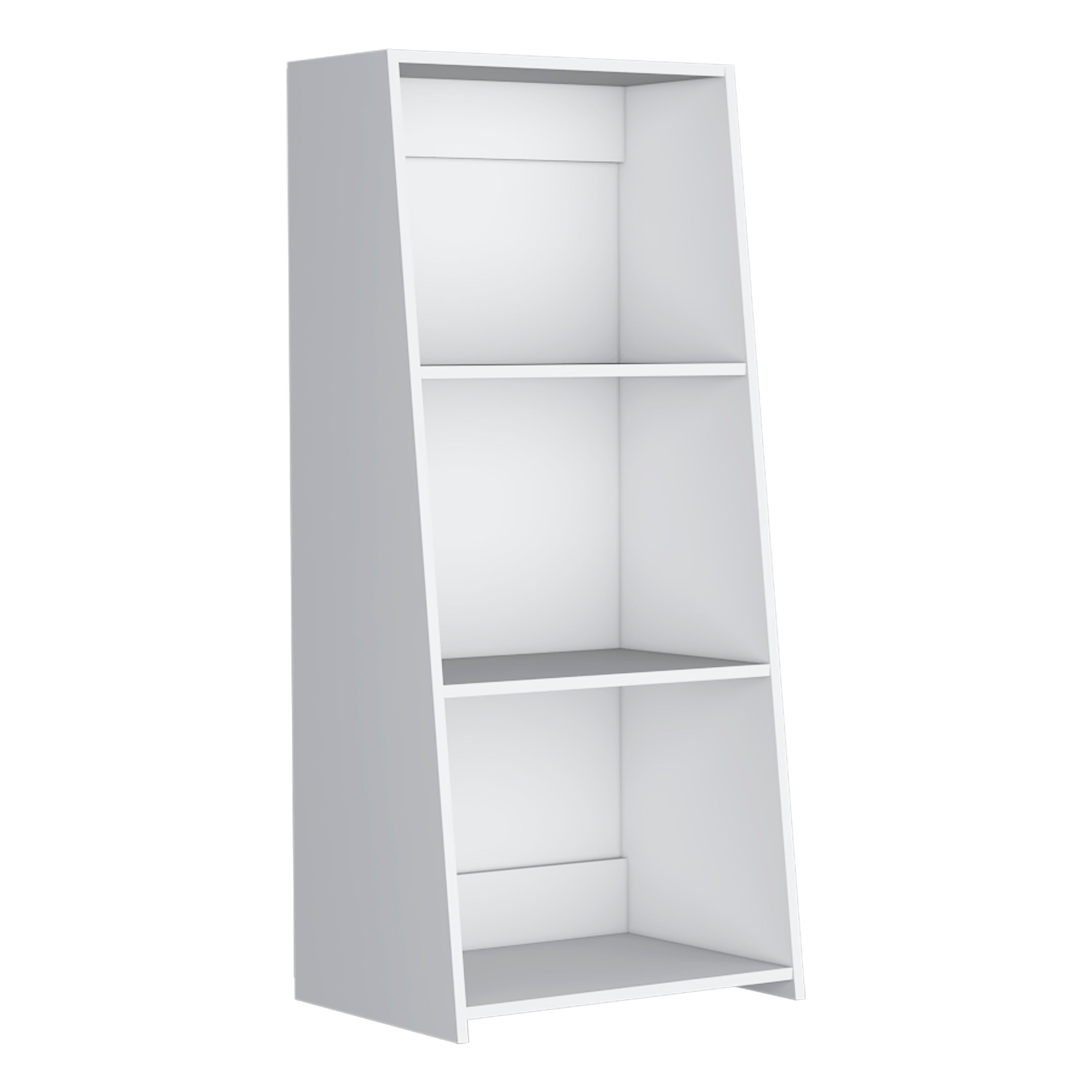 Left. Depot Eshop - Gakona Bookcase, 3 shelves - White.
