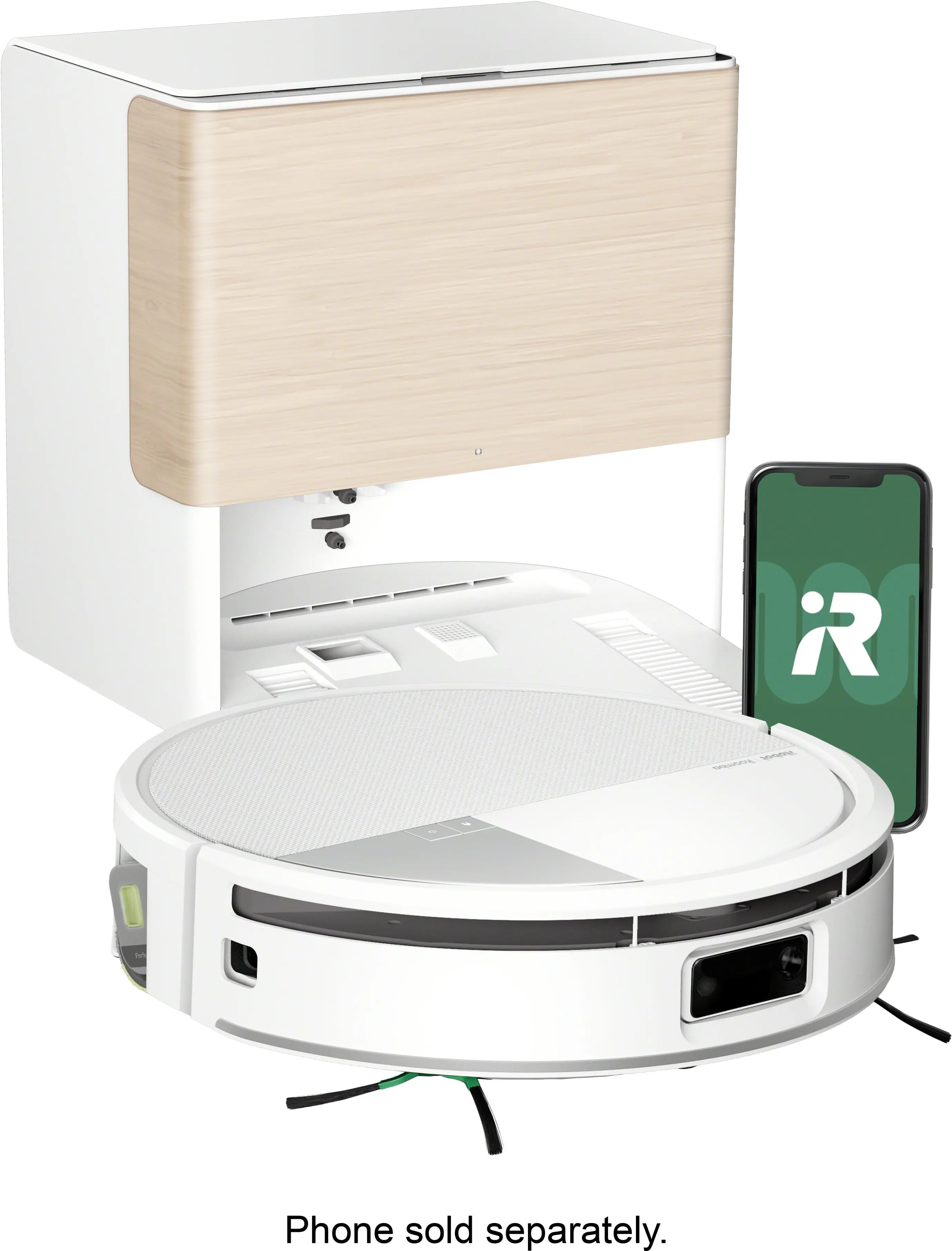 iRobot - Roomba 705 Combo Vac & Mop + AutoWash Dock - Self-Cleaning Roller Mop, Retractable Mop Cover, Self-Empties 75 Days - White